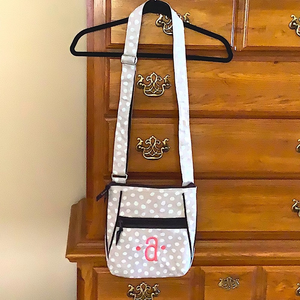 Crossbody “a” polka dot. NWOT